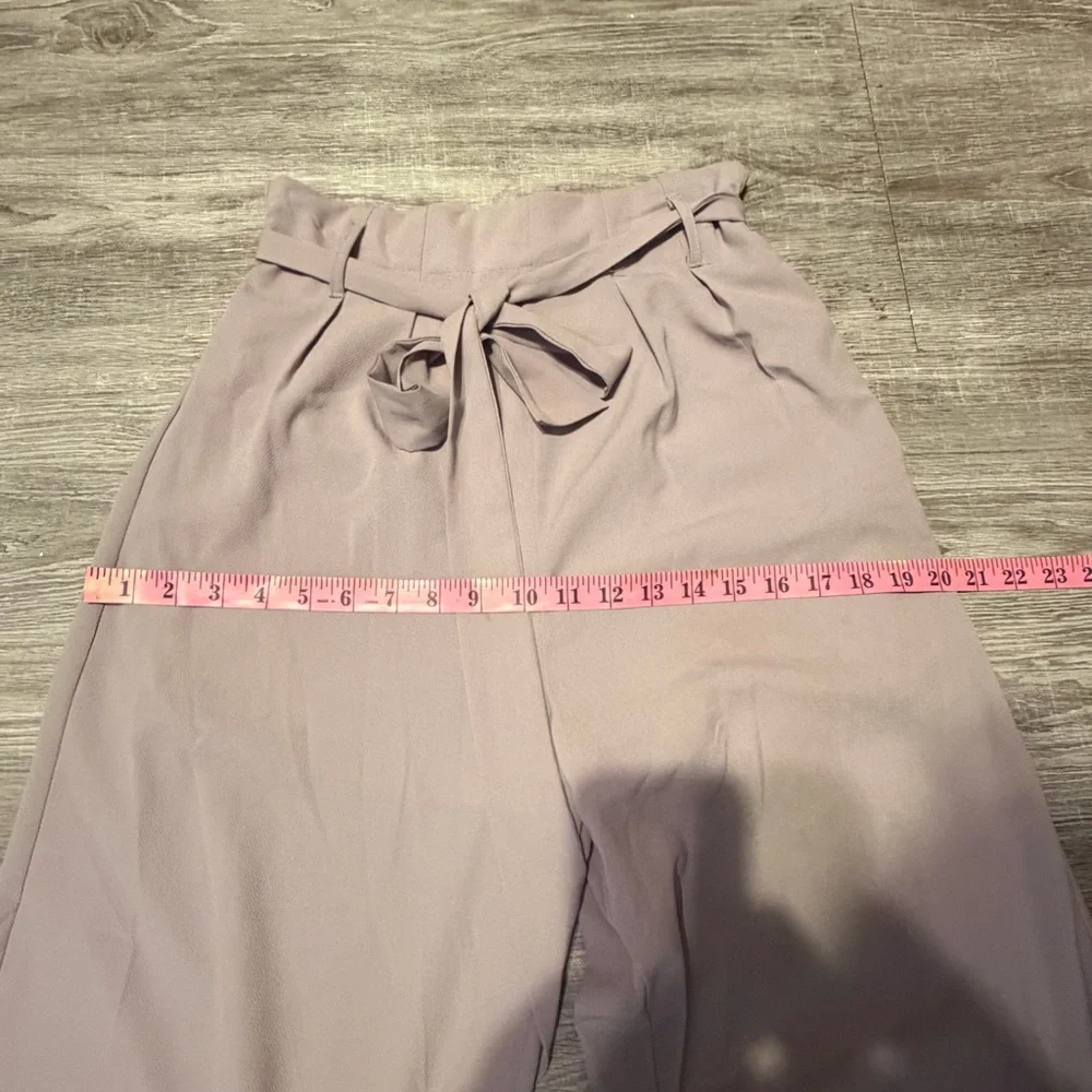 She + Sky Cream Wide-Leg Pants Size S - Picture 11 of 13
